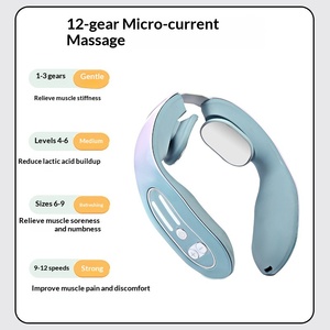 Masseur de cou électrique intelligent avec micro-courant EMS, 12 niveaux, chauffage à une touche, modèle 618, remplacement annuel - Product Image 4