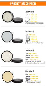 Pâte Coiffante Homme Séparation Mate Tenue Forte Sans Résidu, <span class=keywords><strong>Crème</strong></span> Coiffante Maniable OEM - Product Image 6
