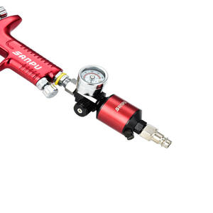 Hochpräziser Aluminium-Luftdruck regler mit Manometer für Spritzpistolen und Druckluft werkzeuge Zubehör und Teile - Product Image 4