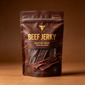 Bolsas de Mylar con Barrera de Oxígeno para Carne Seca, Bolsas con Cierre Hermético, Resistentes a la Humedad, para Empacar Alimentos Secos - Product Image 1
