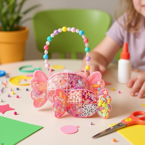 Juego de cuentas ILAN con estuche de mariposa para manualidades infantiles 30827 - Product Image 3