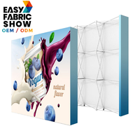 Solution tout-en-un : Stand d'exposition pliable portable en aluminium pour salons professionnels et événements