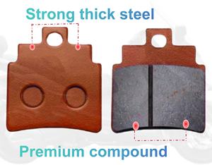 Plaquettes de frein Plaquettes de <span class=keywords><strong>moto</strong></span> pour Arctic Cat DVX 250 KYMCO Maxxer 300 <span class=keywords><strong>MASAI</strong></span> ATV 300/450 SYM GTS 125/250/300 Joymax/Voyager250/300 - Product Image 4