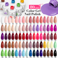 MTSSII 18,7 ml – Fournitures pour ongles – Vernis semi-permanent pour nail art – Manucure – Gel UV/LED à retirer par trempage – 80 couleurs – Vernis à ongles en gel