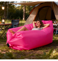 Canapé gonflable individuel inclinable portable pour camping, sieste, festival de musique, extérieur, chaise longue paresseuse