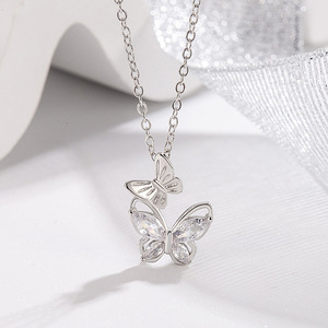 Une lettre collier argent 925 <span class=keywords><strong>turmalina</strong></span> en plata 925 cadena enchapado de oro argent 925 martelé pièce collier - Product Image 1