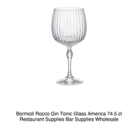 Verre à Gin Tonic America'20 74,5 cl H 22,6 cm Ø 10,9 cm Bormioli Rocco