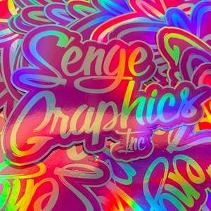 Pegatinas Decorativas 3D Holográficas de Vinilo Grueso con Logotipo Personalizado, <span class=keywords><strong>para</strong></span> Gafas, Anillos, Pendientes, Adhesivo Fuerte, Diseño Transparente - Product Image 1