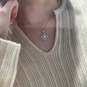 31288 Accesorios de Perlas DIY, Colgante de Plata S925 con Bonito Collar de Concha y Colgantes y Dijes de Perlas Redondas Premium de 5-6 mm - Product Image 3