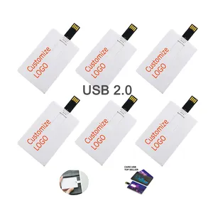 신용 카드 USB 플래시 드라이브 2.0 3.0Pendrive 메모리 스틱 1GB 2GB 4GB 8GB 16GB 32GB 64GB 디스크 명함 USB 플래시 드라이브