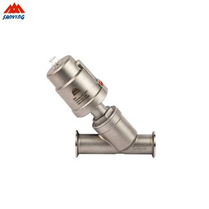 Vanne à siège incliné pneumatique en acier inoxydable de type Y pour gaz haute température NPT/BSPT DN10~DN80 SYAV-1A03 - Product Image 5