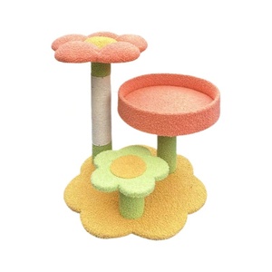 बड़ी बिल्लियों के लिए गर्मी के बाद एकीकृत बिल्ली खरोंच के साथ तीन-परत sial फूल बिल्ली चढ़ाई फ्रेम - Product Image 5