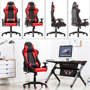 Chaises <span class=keywords><strong>de</strong></span> jeu inclinables pivotantes en cuir à dossier haut <span class=keywords><strong>rouge</strong></span> <span class=keywords><strong>et</strong></span> <span class=keywords><strong>noir</strong></span> OEM <span class=keywords><strong>Chaise</strong></span> <span class=keywords><strong>de</strong></span> jeu pour ordinateur <span class=keywords><strong>de</strong></span> <span class=keywords><strong>bureau</strong></span> à usage intensif pour joueurs - Product Image 5