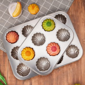 Teglia Antiaderente a Sei Cavità in Acciaio al Carbonio Ecologica e Resistente al Forno <span class=keywords><strong>per</strong></span> Muffin e Piccole Torte <span class=keywords><strong>per</strong></span> Uso Domestico - Product Image 2