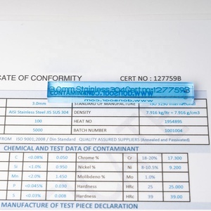 금속 탐지기 테스트 조각 1.0mm 크기 산업용 금속 탐지기 테스트 카드 - Product Image 6