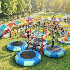 Trampolín Inflable Económico y Seguro de Alta Resistencia para Saltos Bungee con Certificación CE para Centros Comerciales y Eventos - Product Image 1
