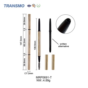 Tubo Delgado Personalizable para Lápiz de Cejas, Lápiz de Cejas 2 en 1 con Cepillo, Opciones Multicolor, Proveedor de Empaque de Marca Privada - Product Image 2