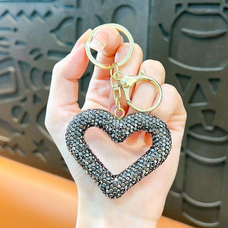 Black diamond hollow heart