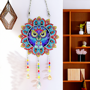 Peinture au diamant DIY <span class=keywords><strong>Attrape</strong></span>-rêves Papillon Pendentif 5D Grand diamant Acrylique Rond Imprimé Décoration murale Décoration intérieure - Product Image 2