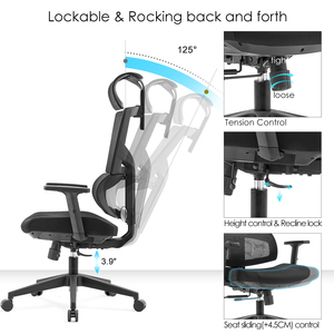 Executive Ergonomique Moderne Maison Personnel Meubles Mesh Inclinable À Gaz Pivotant <span class=keywords><strong>Chaise</strong></span> Tournante Bureau - Product Image 3