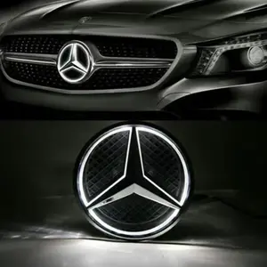 Emblème d'étoile de calandre de voiture à lumière blanche, logo éclairé par LED pour Mercedesz W205 C E R ML GL GLA CLA CLS 2013-2016 - Product Image 3
