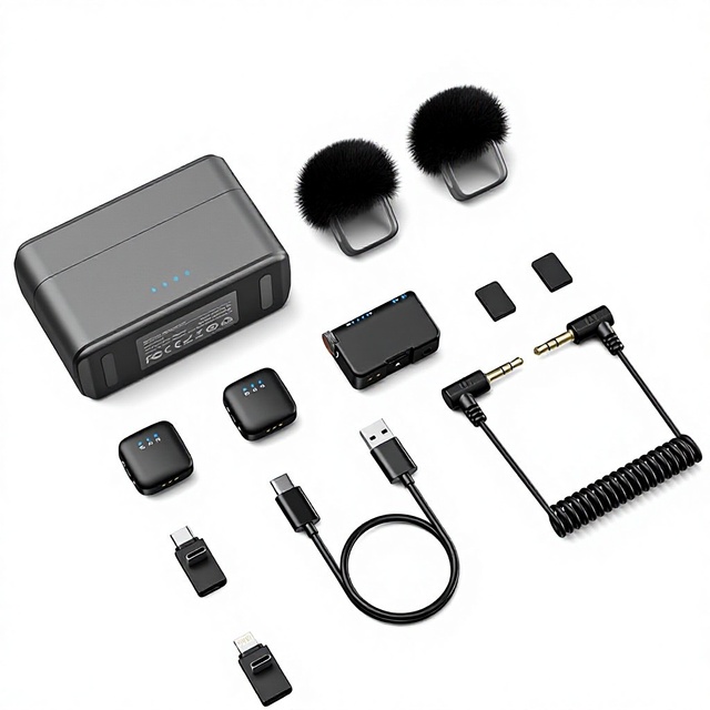Cross-border New M15mini for Wireless Collar Clip Microphone AI Noise Reduction Reverberation Camera Mobile Phone