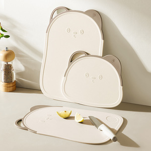 Juego de tablas de cortar con diseño de oso, material PPTPR, tipo arco, antimoho, antibacteriano, para alimentos de bebé y uso doméstico - Product Image 2