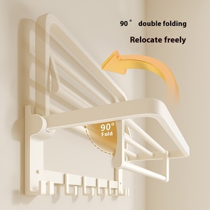 Juego de accesorios de baño de acero inoxidable cromado moderno Toalleros montados en la pared para dormitorio de hotel o uso en apartamento - Product Image 4