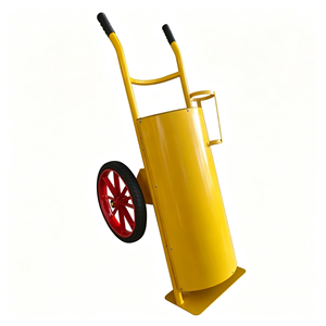1. Chariot mobile pour bouteille d'oxygène médical en acier inoxydable avec roues et chaîne de sécurité pour hôpital, laboratoire, clinique - Product Image 4