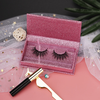 Private Label Verpackung Cruelty Freies Flüssigkeit Wasserdicht Eyeliner Nerz Falsche Wimpern Magnet Magnetische Wimpern