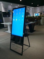 49 pouces écran pliable lcd affiche intérieure wifi Android publicité affichage numérique support portable LCD bannières numériques