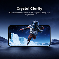 Pelindung Layar Kaca Tempered Anti-Spy untuk iPhone Seri 18/ 17 / 16 / 15, 28 °   Sudut Pandang, Kemasan Massal OEM