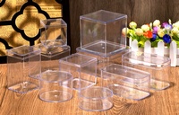 Transparente Recycelte PS-Kunststoff Lebensmittelverpackungsboxen für Kuchen Snacks Sushi Nudeln - Mehrere Größenoptionen