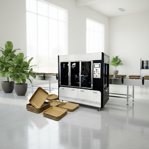 Máquina <span class=keywords><strong>de</strong></span> caja <span class=keywords><strong>de</strong></span> comida <span class=keywords><strong>de</strong></span> papel <span class=keywords><strong>de</strong></span> doble carril <span class=keywords><strong>de</strong></span> alta calidad para ensalada <span class=keywords><strong>de</strong></span> frutas - Product Image 1