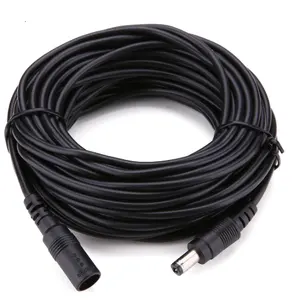 DC Extension Cable 2.1mm x 5.5mm Female to Male Plug for 12V Power Adapter Cord Home CCTV Camera LED Strip