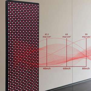 Panneau de luminothérapie infrarouge REDSKY pour centre de santé et de remise en forme, 1,8 m de haut, 1200 LED, avec prise US pour le corps - Product Image 4