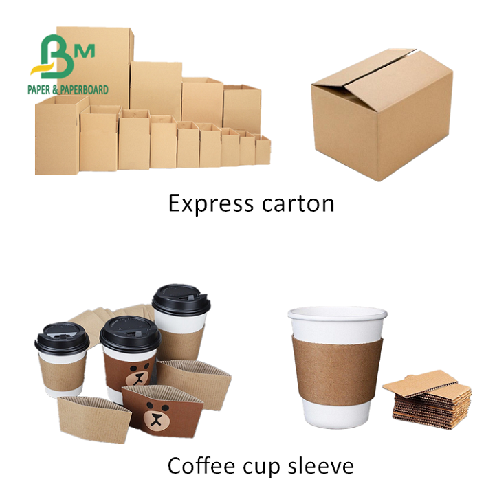 Uncoated Unbleached Recycled Pulp Kraft Paper 230gsm 250gsm 300gsm