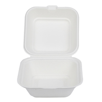 Boîte alimentaire à clapet de bonne qualité de 6 pouces Boîte en papier à emporter pour poisson et frites Burger Lunch