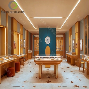 ตู้โชว์เครื่องประดับแบบกำหนดเองสำหรับร้านขายเครื่องประดับหรูหรา ตกแต่งภายในร้านด้วยกระจกและโลหะ - Product Image 3