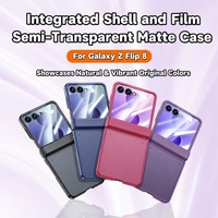Funda Protectora para Teléfono C0276, Mate, Lujosa, Agradable al Tacto, Ligera, Simple, con Cobertura Total para Samsung Galaxy Z Flip 8 7
