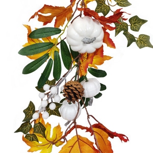 Guirlandes artificielles en érable Huiyun, 100 cm, 200 cm, décoration d'Halloween, montage mural, feuilles d'automne - Product Image 4