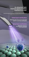 Toilette intelligente ronde avec télécommande, évacuation en S, siège chauffant, design à poser au sol