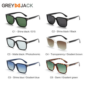Lunettes de soleil de sport Greyjack pour hommes, monture TR90, verres polarisés UV400, légères, pour activités de plein air, type 3, pare-soleil - Product Image 1