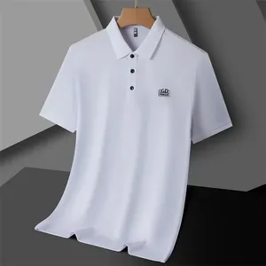 T-shirt d'été <span class=keywords><strong>grande</strong></span> <span class=keywords><strong>taille</strong></span> pour <span class=keywords><strong>homme</strong></span>, manches courtes, grandes tailles, <span class=keywords><strong>polo</strong></span> décontracté chic, col rabattu, sans coutures - Product Image 2