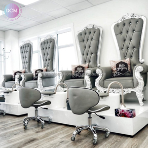 <span class=keywords><strong>Luxor</strong></span> Silber Nagel ausrüstungen Salon Spa Pediküre Stuhl mit Einweg Luftblase Fuß waschbecken
