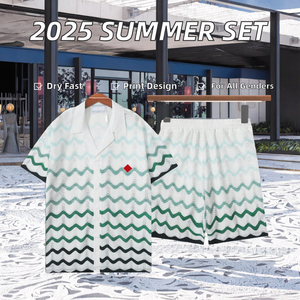 OEM Set di <span class=keywords><strong>capispalla</strong></span> estivi Casual Unisex nuova camicia a maniche corte a maniche corte stampata digitale taglie forti da <span class=keywords><strong>uomo</strong></span> - Product Image 3