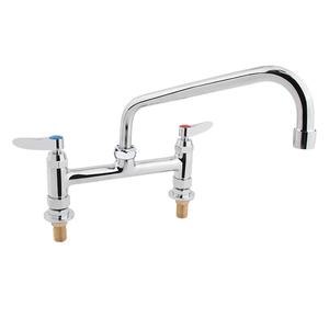 Grifo de Cocina Funcional de Latón Cromado, Doble Palanca, Alto Flujo, Caño Giratorio 360°, Fácil Instalación - Product Image 1