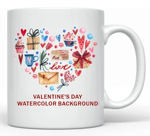 2024 présent photo personnalisable logo personnalisé couple saint valentin cadeau boîte tasse tasse pour femme