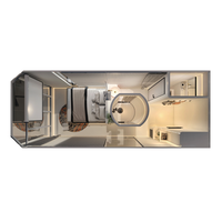 Maison capsule isolée Mobil-home de luxe Maison modulaire maison préfabriquée Hôtel maison intelligente portable