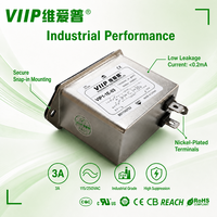 Filtre anti-bruit EMI pour entrée IEC VIP1-1E-03 B011X0752 3A 115/250VAC avec fusible intégré et interrupteur, filtre CEM pour ligne d'alimentation électronique